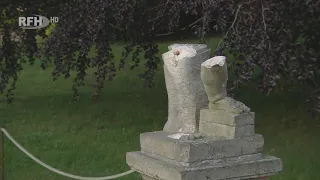 Vandalism in the Baroque Garden - Wanton Destruction of a Historic Sandstone Statue - RFH Aktuell