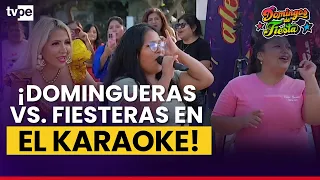 Karaoke at full volume! Sunday girls and partygoers face off alongside Pintura Roja