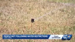 Water restrictions in north Cape Coral lead to code violations Water restrictions in north Cape Coral lead to code violations
