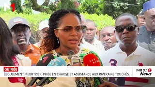 Guinée : éboulement meurtrier, prise en charge et assistance aux riverains touchés