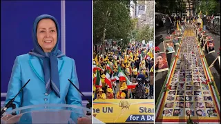 Message from Maryam Rajavi to the Iranian Demonstration in New York with the Presence of Politica...