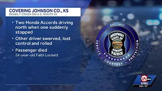 Woman killed, 3 others injured, including children, in Johnson County crash