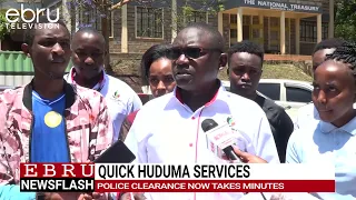 Murang’a Residents Can Now Get Police Clearance Certificates Instantly at Huduma Centre. #ebrunews