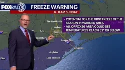 Houston weather: Freezing temps Jan. 17, 18