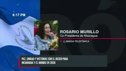 Copresidenta de Nicaragua destaca la paz y la unión familiar al cerrar el año Copresidenta de Nicaragua destaca la paz y la unión familiar al cerrar el año