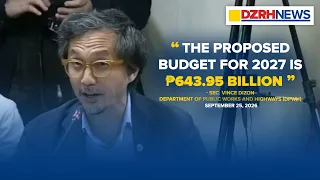₱643.95-B proposed budget para sa 2027, iminungkahi ng DPWH