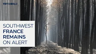 Southwest France residents return home under wildfire threat