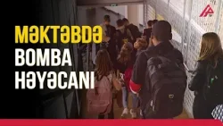 Məktəbdən 1200 nəfər təxliyə edildi | APA TV