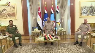 الفريق أشرف سالم زاهر يلتقى نائب القائد العام ورئيس الأركان العامة للجيش الوطنى الليبى