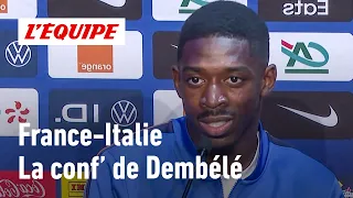Sa relation avec Mbappé, le match face à l'Italie... : La conf' de presse d'Ousmane Dembélé
