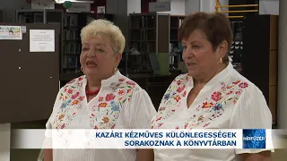 Kazári kézműves különlegességek sorakoznak a könyvtárban