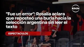 "It was a mistake": Rosalía clarifies she reposted a jab at the Argentine national team without r...