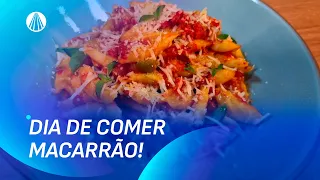 Aprenda a fazer um delicioso MACARRÃO de TESOURA com MOLHO de LINGUIÇA | Sabor de Vida