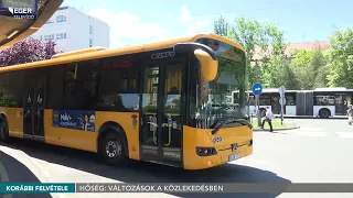 Hőség: változások a közlekedésben - 2026.07.30.