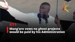 Mung’aro vows no ghost projects would be paid by his Administration