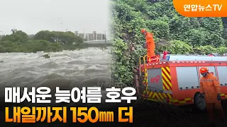 [뉴스초점] 매서운 늦여름 호우…내일까지 150㎜ 더 / 연합뉴스TV (YonhapnewsTV)