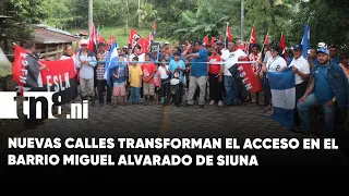 250 Meters of Paved Streets Inaugurated in the Miguel Alvarado Neighborhood of Siuna