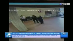 UNA MUJER QUISO SACARLE EL ARMA A UNA POLICÍA EN ROSARIO