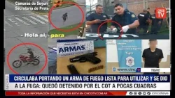 CINCO TV - DETUVIERON A UN HOMBRE ARMADO TRAS INTENTAR ESCAPAR DE UN CONTROL POLICIAL