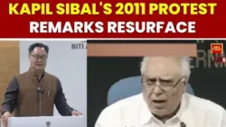 Rijiju Targets Congress, Shares Kapil Sibal's Old Remarks on Right to Protest | India Today