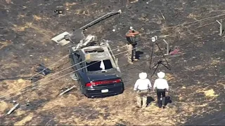 Murder suspect dies after chase, crash and fire on I-35 in Denton County