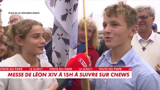 Many Bretons have come to Paris to attend the Pope's mass
