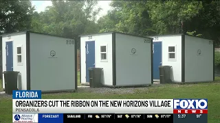 Pensacola pallet shelter village opens first phase for people experiencing homelessness