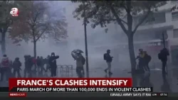 Paris March of More Than 100,000 Ends in Violent Clashes