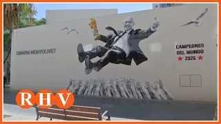 Montolivet acull un mural dedicat al Mundial de la selecció espanyola
