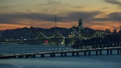 Художественная инсталляция «Огни моста через залив Сан-Франциско» возвращается с торжественной це...