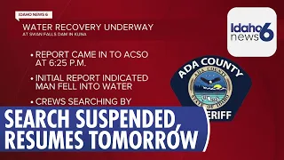 Recovery Operation Ongoing for Man at Swan Falls Dam in Ada County