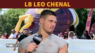 Linebacker Leo Chenal talks Commanders training camp