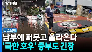 남부에 퍼붓고 올라온다…'극한 호우' 중부도 긴장 [뉴스모아] / YTN