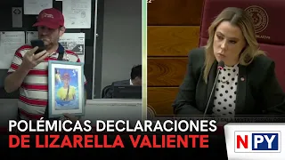 Controversial statements by Lizarella Valiente