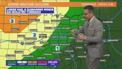 DFW Weather: Chance of storms tonight