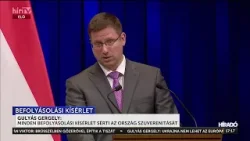 Gulyás Gergely: Minden befolyásolási kísérlet sérti az ország szuverenitását - HírTV