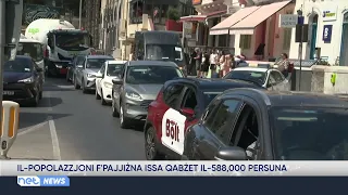 Il-popolazzjoni f’pajjiżna telgħet għal aktar minn 588,000 persuna