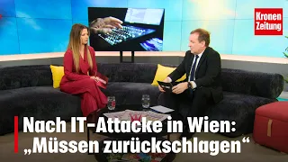 After IT attack in Vienna: "We must strike back" | krone.tv "KRONE AT NOON CLIPS"
