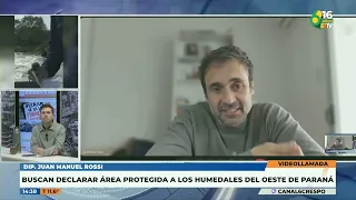 P6 Dip Juan Manuel Rossi: Push to declare Paraná's western wetlands a protected area