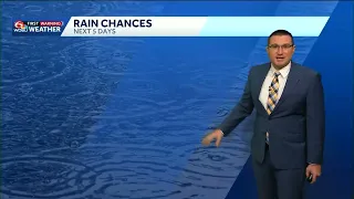 Rain chances increasing Sunday for southeast Louisiana