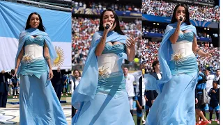 Sharp analysis of María Becerra's World Cup Final look: "It's still just a corset..."