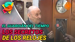 Hace 54 años repara relojes antiguos: la historia detrás de un oficio que se mantiene en el tiempo