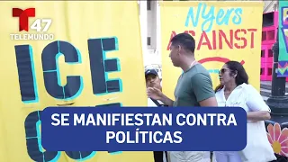 Protest against policies pushed by Trump