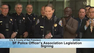SF Police Officers Association Legislation Signing