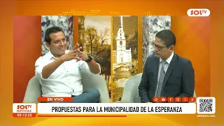 Teodoro Sánchez presents proposals for security, roads, and services in La Esperanza