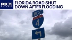 Движение на трассе I-4 остановлено, поскольку Департамент транспорта Флориды откачивает воду из з... Движение на трассе I-4 остановлено, поскольку Департамент транспорта Флориды откачивает воду из з...