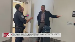 Exclusive: Sen. Padilla makes surprise visit to ICE detention center at SFO