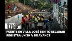 Bridge in Villa José Benito Escobar reaches 30% completion: these neighborhoods will benefit