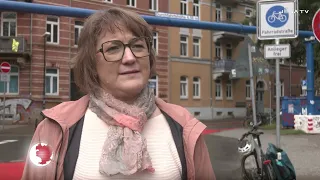 Fahrradstraße – Markierung in Jahn- und Talstraße fast abgeschlossen