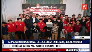 CINCO TV - FAUSTINO ORO DAZZLED IN TIGRE WITH A HISTORIC CHESS EXHIBITION